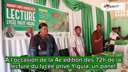 Lycée privé Yiguia : 72 heures de lecture pour renforcer le développement personnel des élèves