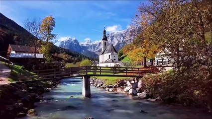 Alps - Landscapes - waterfall - Lake
