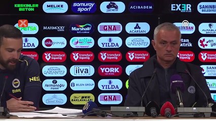 Mourinho: "Kritik kararlar bizim aleyhimize oldu"