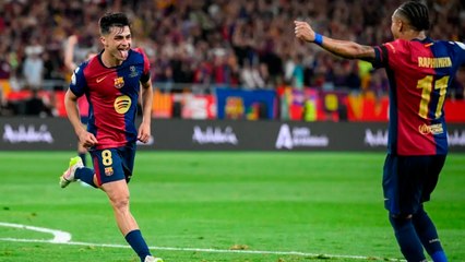 Barcelona: aficionados enloquecen en la Cartuja tas adelantarse con gol de Pedri en la final de la Copa del Rey contra el Real Madrid