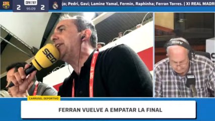 Iturralde opina del penalti anulado a Raphinha en la final de Copa del Rey