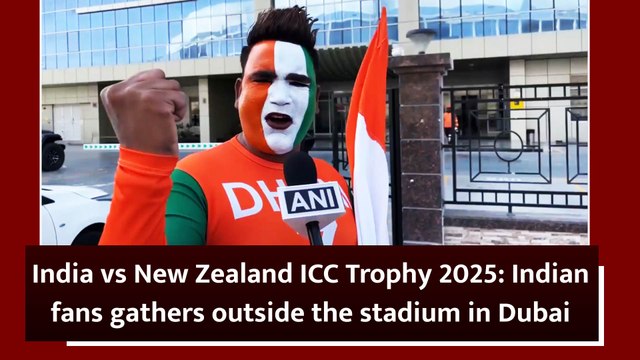 India vs New Zealand ICC Trophy 2025: Indian fans gathers outside the stadium in Dubai