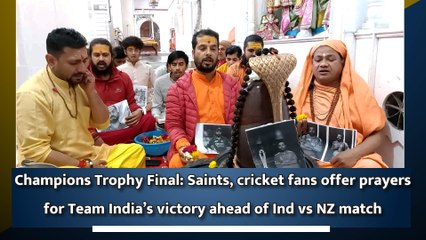 Champions Trophy Final: Saints, cricket fans offer prayers for Team India’s victory ahead of Ind vs NZ final match