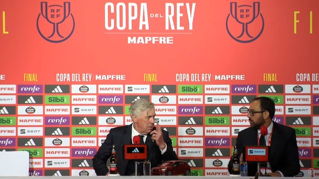 RUEDA DE PRENSA CARLO ANCELOTTI hoy | BARÇA 3 - REAL MADRID 2 | FINAL COPA DEL REY