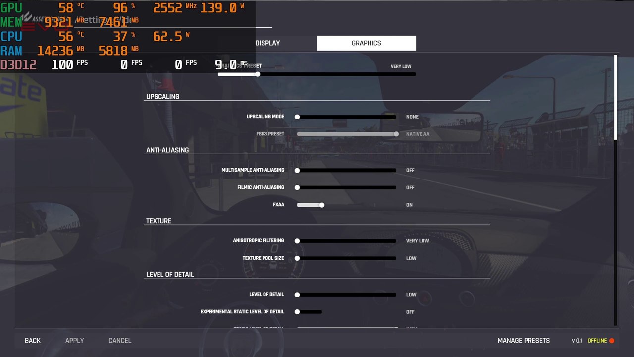 Assetto Corsa EVO Early Access | Very Low to Ultra Settings | RX 6700 XT + Ryzen 5 5600
