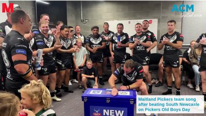 Maitland Pickers celebrate after beating South Newcastle