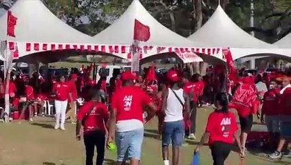 ANITA HAYNES ATTENDS PNM'S FINAL RALLY
