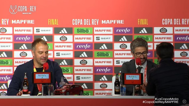 RUEDA de PRENSA COMPLETA de HANSI FLICK tras GANAR la COPA del REY ante el REAL MADRID