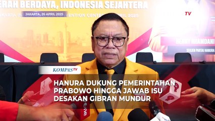Hanura Dukung Pemerintahan Prabowo hingga Jawab Isu Desakan Gibran Mundur