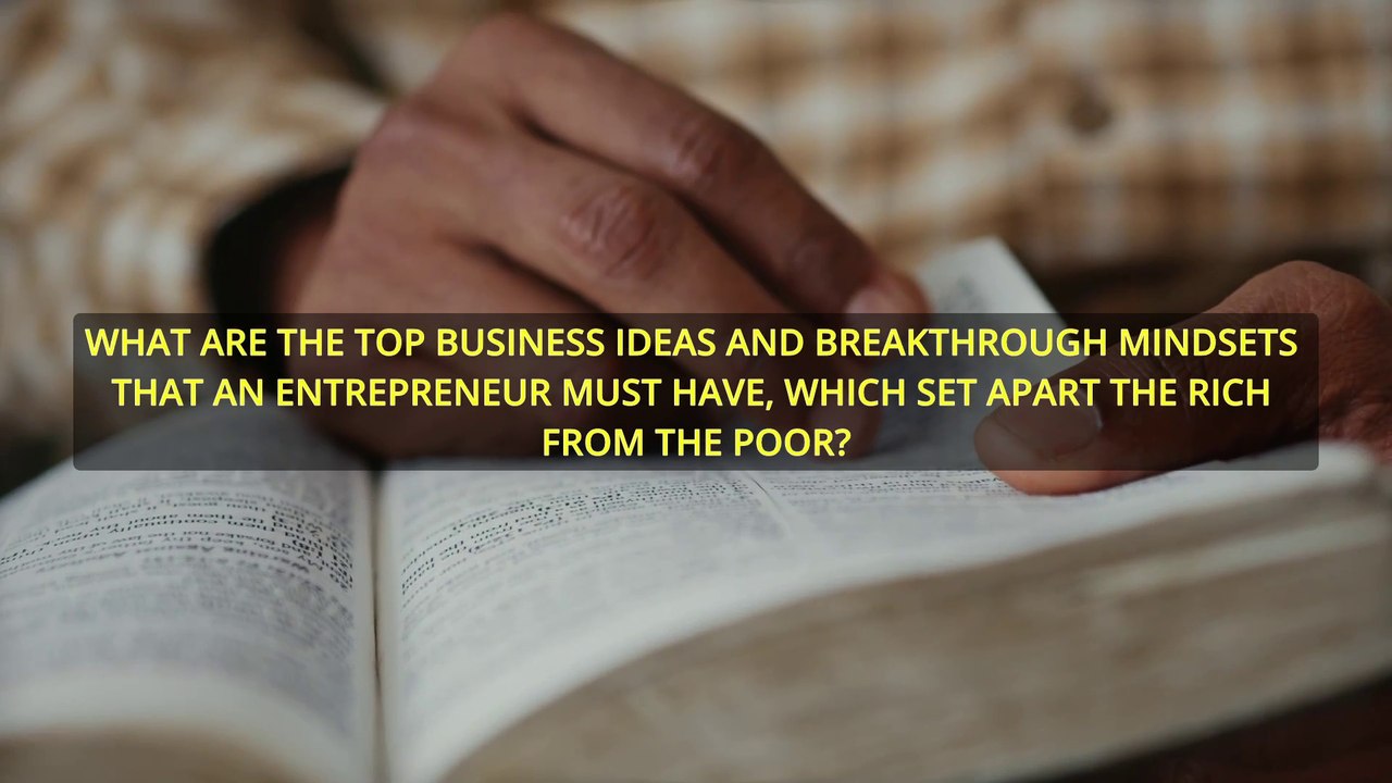 Rich vs Poor: Top Entrepreneur Mindsets | Finance Hacked