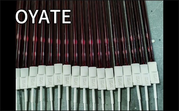 Half White Ruby Quartz Tube Infrared Halogen Heat Lamps Shortwave Tungsten Heater Element Lamps