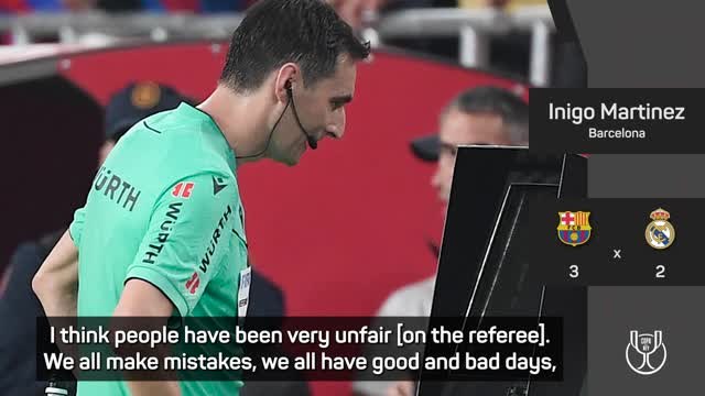 Referee criticism pre-match 'not worthy' of Real Madrid - Barcelona's Martinez
