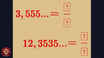 🔴 ¡Convirtiendo un DECIMAL INFINITO PERIÓDICO PURO en una fracción! 🔵 ¡Paso a paso!