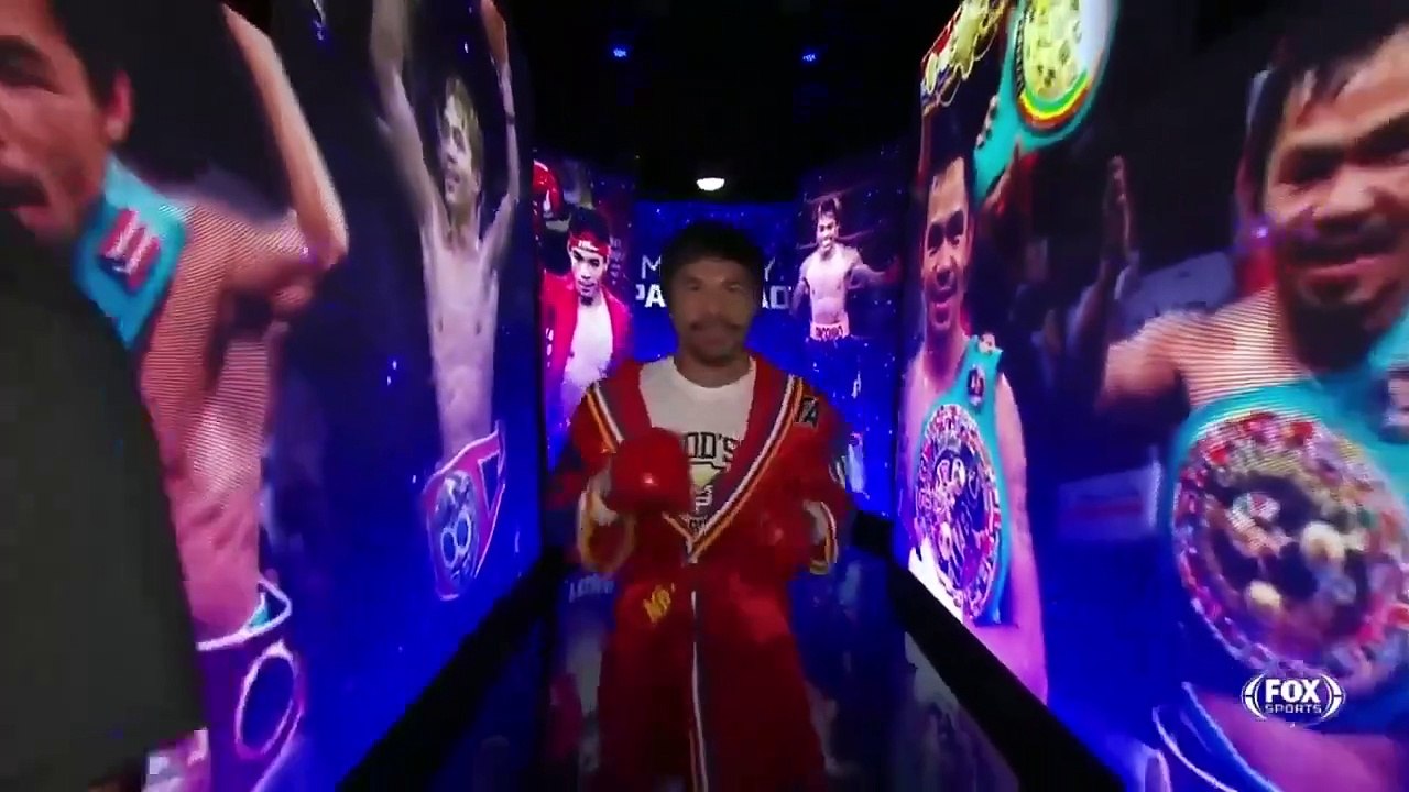 Manny Pacquiao entrance vs Yordenis Ugas