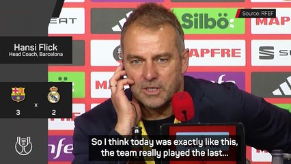 Flick 'very proud' after Barca triumph over Real in Copa del Rey final