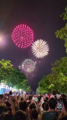 Pháo hoa rực sáng bầu trời TP.Hồ Chí Minh trước thềm đại lễ 30.4