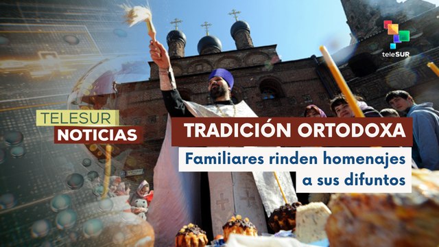 En Rusia, fieles ortodoxos celebran La Rádonitsa tradición en memoria de los muertos