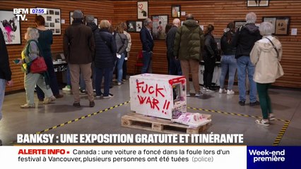 Plongez dans le monde de Banksy grâce à une exposition gratuite et itinérante partout en France