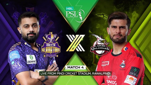 HBL PSL | 4th Match | Quetta Gladiator vs Lahore Qalander | Full Match | Highlights | T20 | 2025