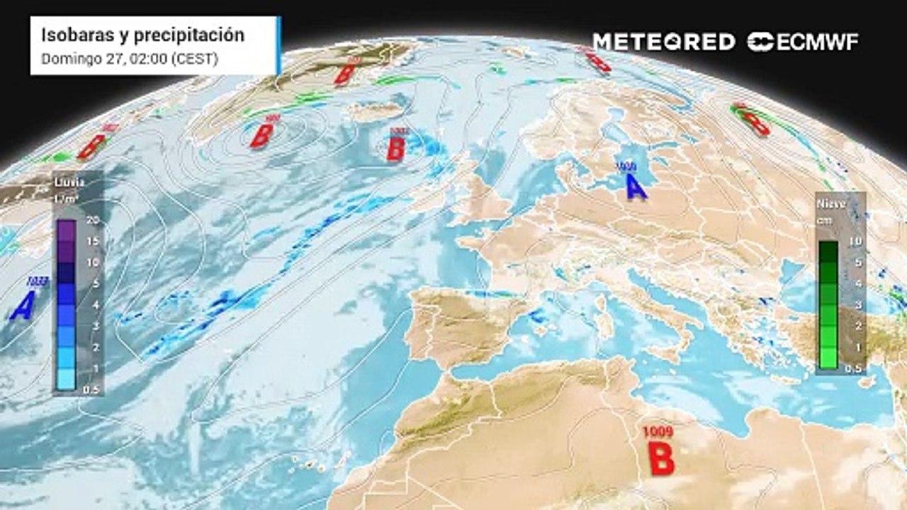 Una borrasca fría traerá un cambio de tiempo en pleno puente de mayo