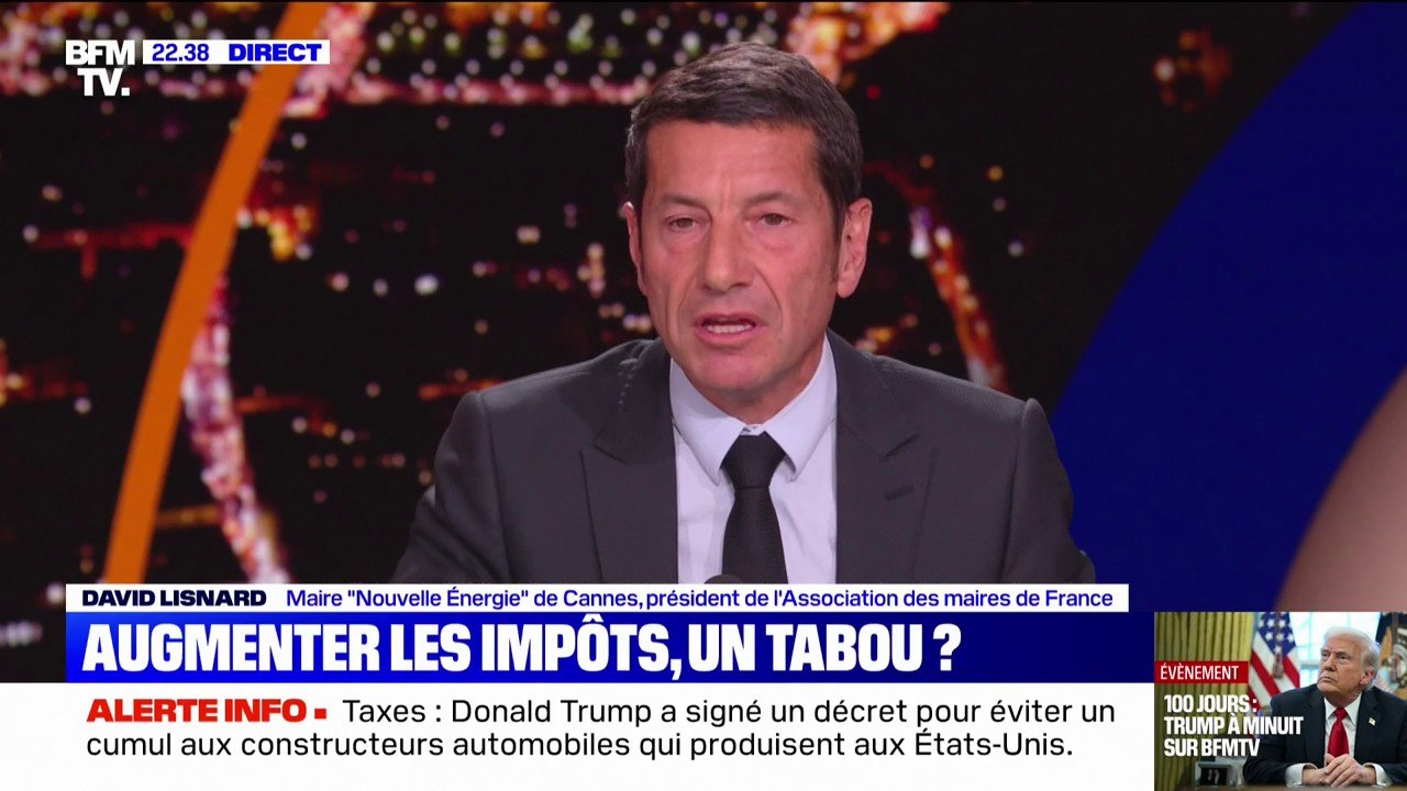 David Lisnard (maire "Nouvelle Energie" de Cannes et président de l'Association des maires de France): "Trop d'impôt, tue l'impôt"