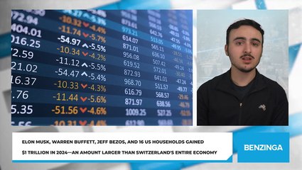 Elon Musk, Warren Buffett, Jeff Bezos, And 16 US Households Gained $1 Trillion In 2024—An Amount Larger Than Switzerland's Entire Economy