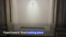Pope Francis' tomb in Rome Basilica revealed