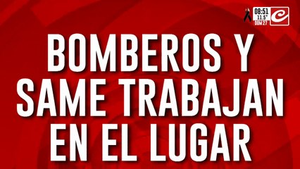 Choque y vuelco en Caballito