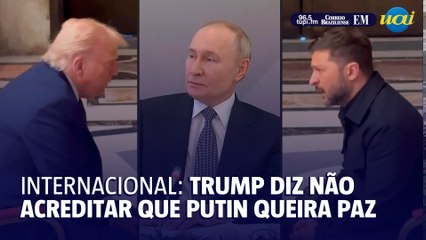 Trump diz não acreditar que Putin queira encerrar guerra