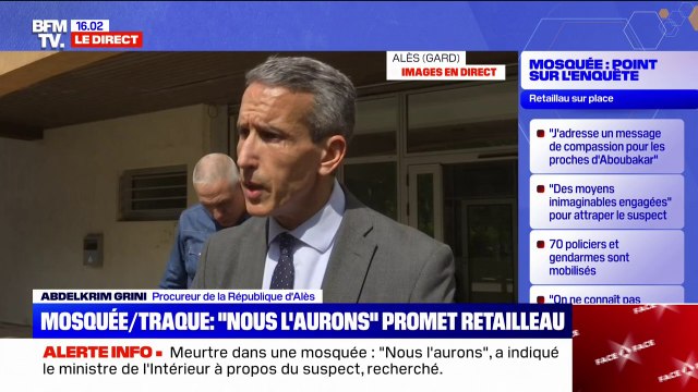 Meurtre dans une mosquée dans le Gard: le suspect était sous les radars de la justice , selon le procureur d'Alès