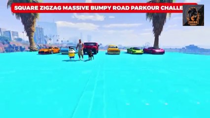 SHANI AND FRANKLIN TRIED THE IMPOSSIBLE ZIGZAG BUMPY ROAD PARKOUR CHALLENGE GTA 5
