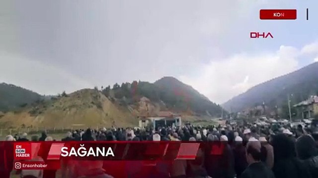 Konya'da yağmur duası sırasında yağmur yağdı