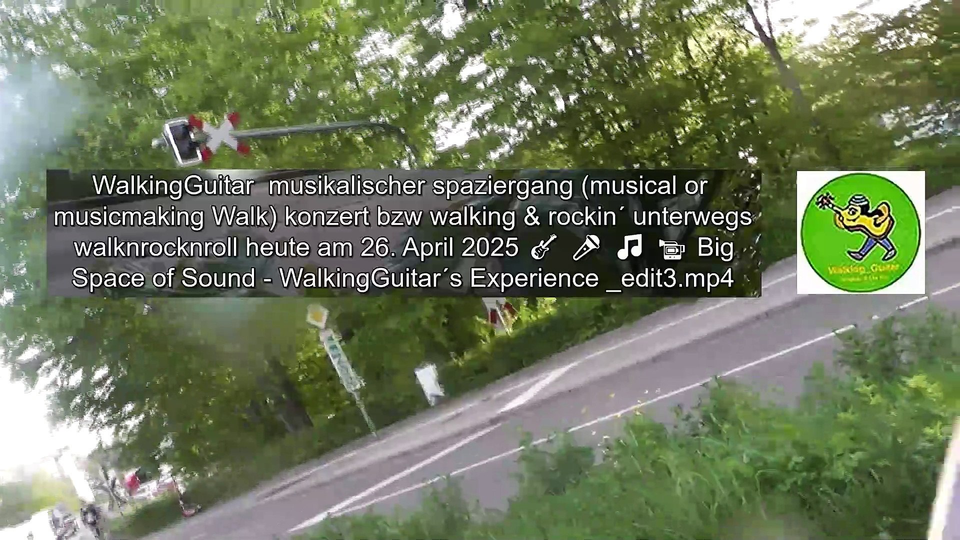 ⁣WalkingGuitar  musikalischer spaziergang (musical or  musicmaking Walk) konzert bzw walking & ro