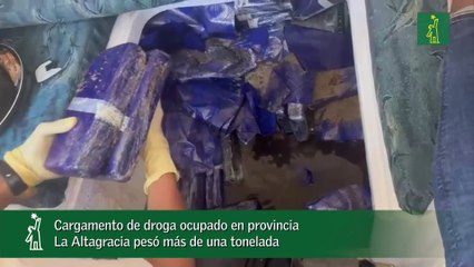 Cargamento de droga ocupado en provincia La Altagracia pesó más de una tonelada