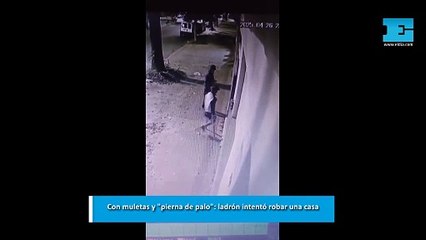 En muletas y con "pata de palo": ladrón intentó robar en La Plata