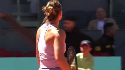 Madrid - Sabalenka, jolie remontada