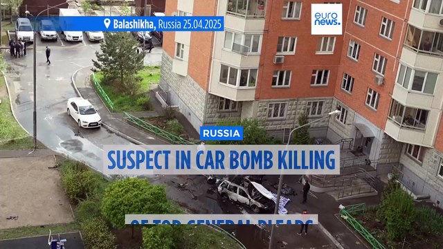 Russia detains suspect in car blast killing of its top general