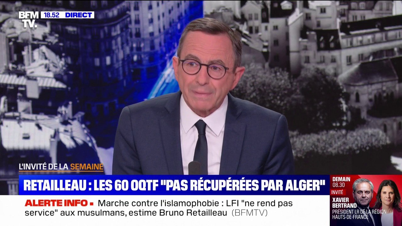 France-Algérie: Bruno Retailleau, ministre de l'Intérieur, indique que les 60 individus frappés par une OQTF "n'ont pas été récupérés par Alger"