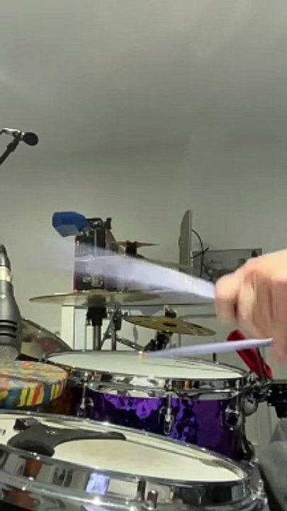 Dixon Drums 14 x 6.5'' Cornerstone Purple Titanium Steel Snarewhat a beautiful new snare drum♿️🥁💜