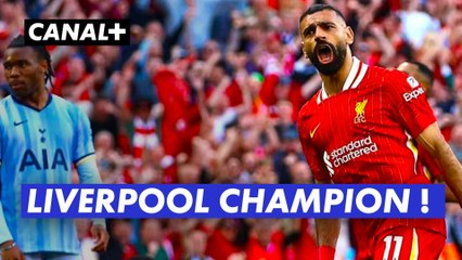 Liverpool sacré pour la 20e fois champion d'Angleterre après son show face à Tottenham
