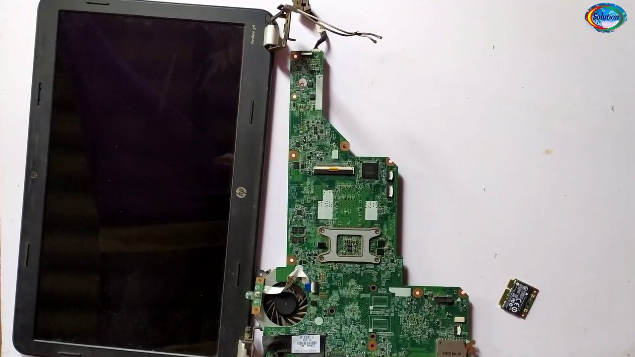 hp pavillion g4 power on but No Display Solution Lan IC Solution