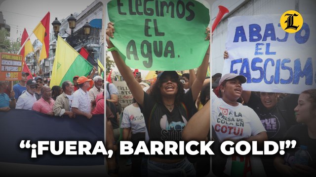 Sectores de izquierda marchan en rechazo a concesiones mineras