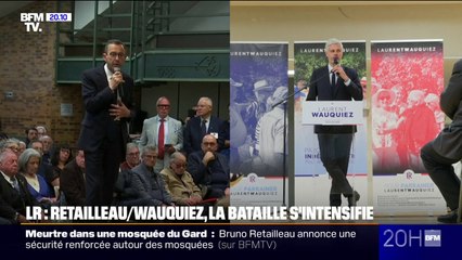 Présidence LR: la bataille s'intensifie entre Bruno Retailleau et Laurent Wauquiez