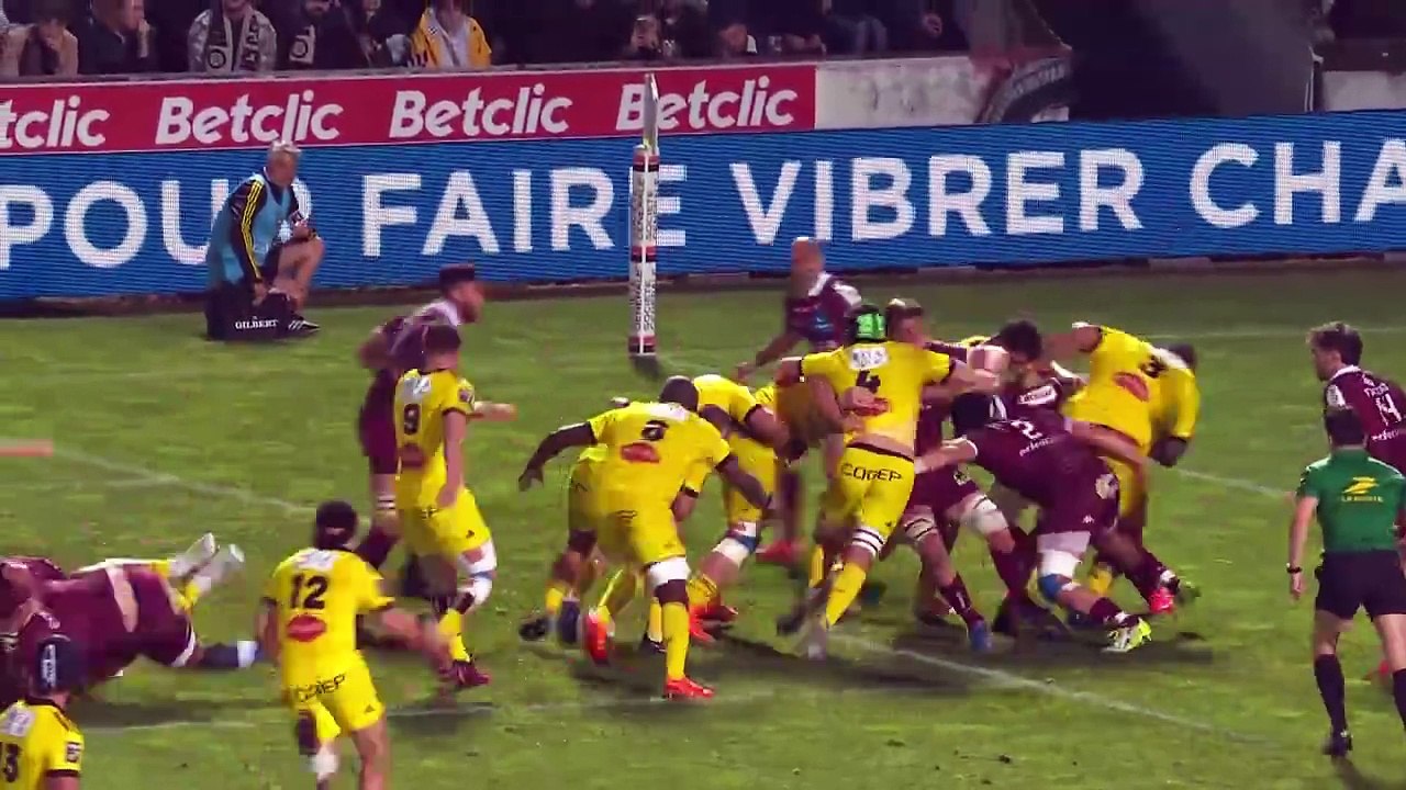 TOP 14 - Essai de Jack NOWELL (SR) - Union Bordeaux-Bègles - Stade Rochelais