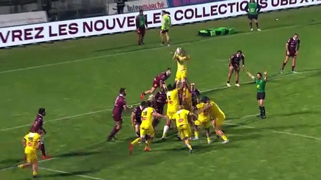 TOP 14 - Essai de Levani BOTIA (SR) - Union Bordeaux-Bègles - Stade Rochelais