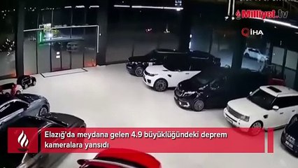 Elazığ'da meydana gelen deprem kameralara yansıdı