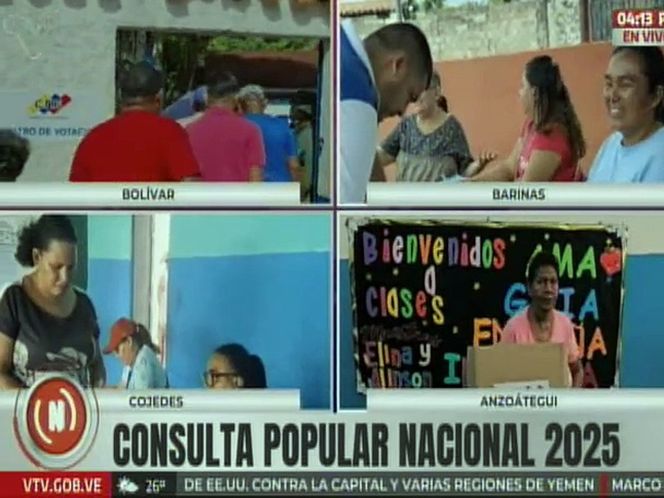 Bolivarenses ejercen su derecho al voto en la 2da Consulta Nacional desde la U.E. José María Vargas