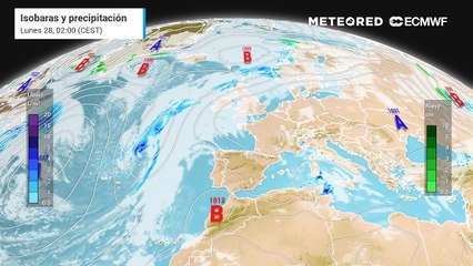 Una borrasca traerá lluvias y tormentas a España en pleno puente