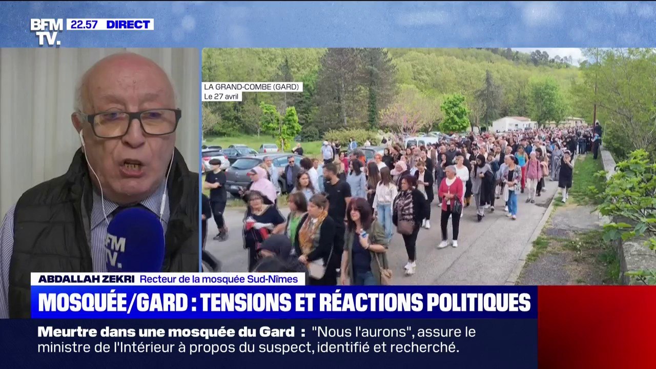 Meurtre dans une mosquée du Gard: Abdallah Zekri, recteur de la mosquée Sud-Nîmes, indique que l'État a pris "beaucoup de temps pour réagir et pour condamner ce qu'il s'est passé"
