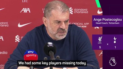 'It proved too much' - Ange admits title-winning Liverpool were too good for Spurs